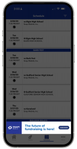 Snap! Mobile App Ad Slot (Schedules)